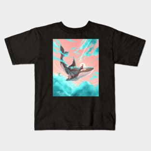 Pink Whale Kids T-Shirt